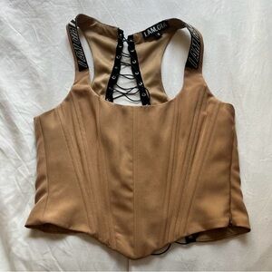 I.AM.GIA Tan Corset Top